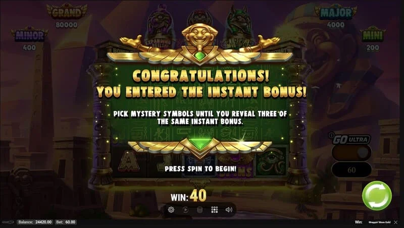 Wrappin' More Gold - เริ่มรอบในเกม